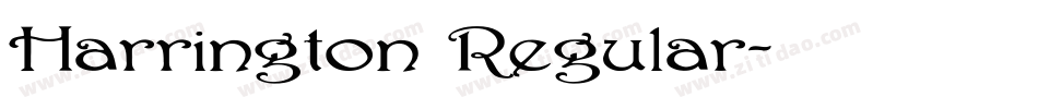 Harrington Regular字体转换